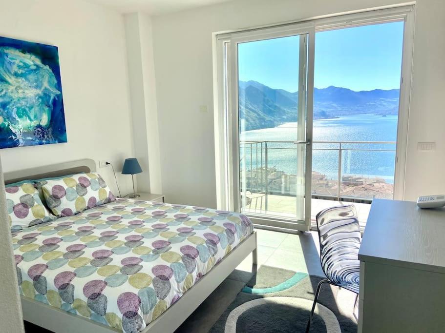 Piccolo Paradiso Vista Lago Con Piscina Privata Riva di Solto Bagian luar foto